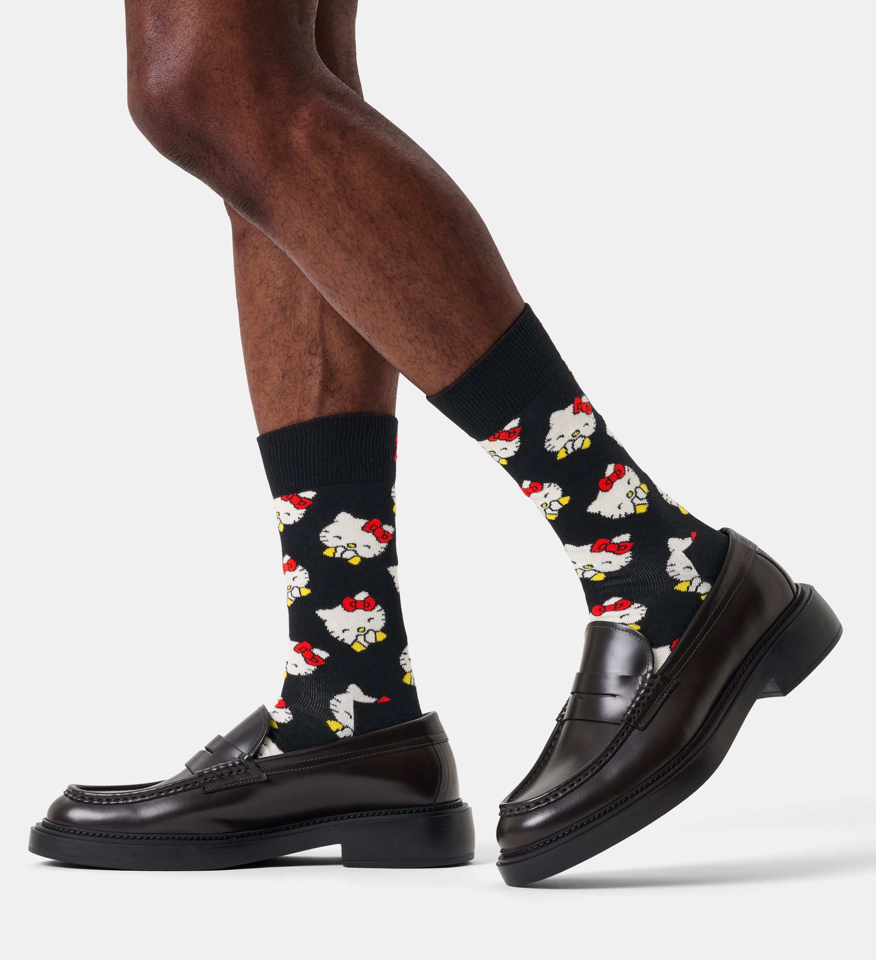 【Hello Kitty×Happy Socks】クルー丈 ソックス （ハローキティ ラッフィング）