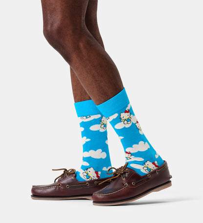 【Hello Kitty×Happy Socks】【GIFT BOX】【6足セット】クルー丈 ソックス（ハローキティ）