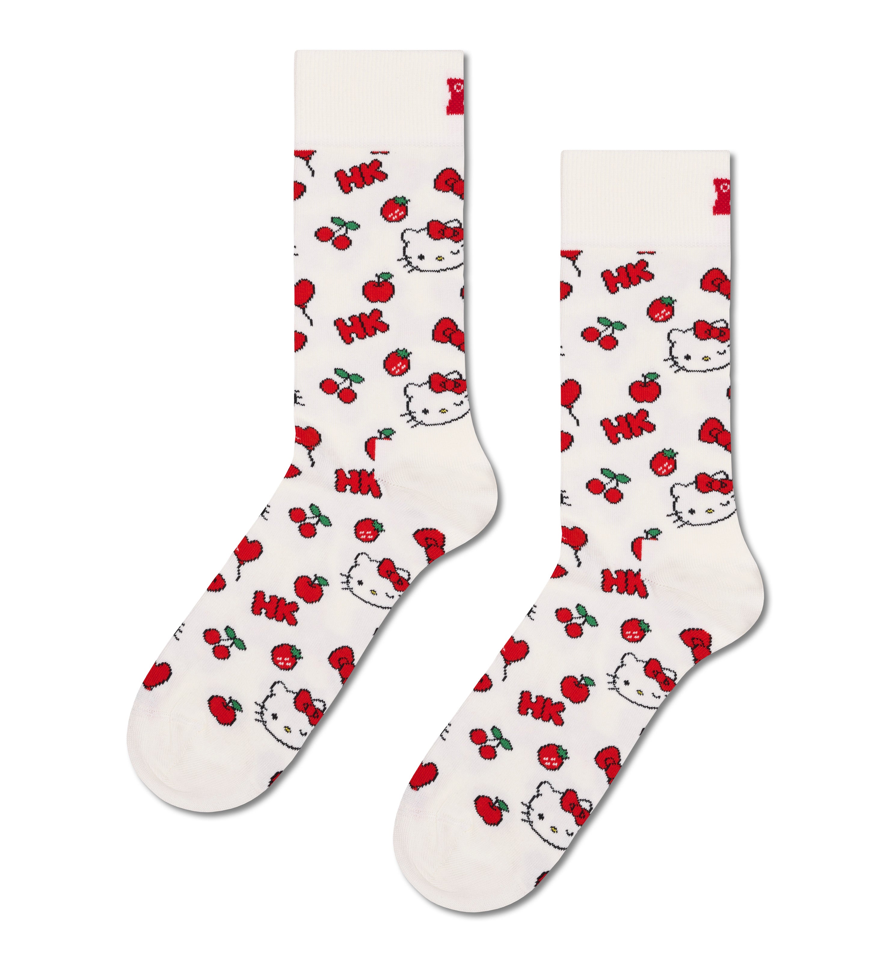 【Hello Kitty×Happy Socks】クルー丈 ソックス （ハローキティ チェリー）
