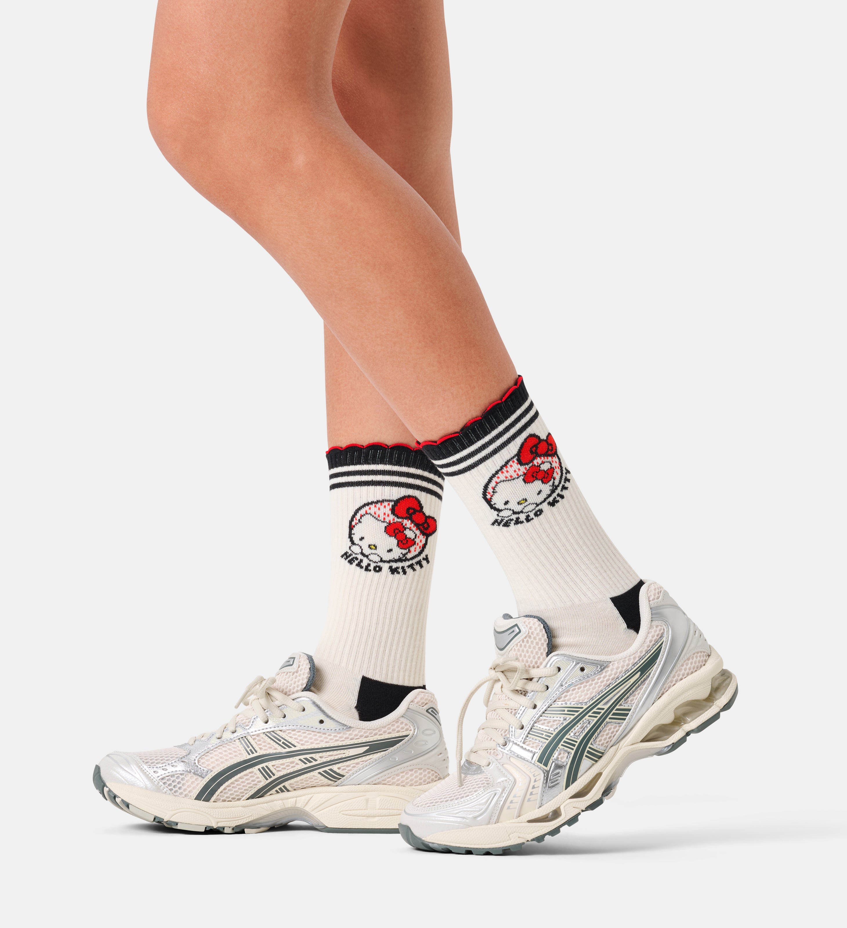 【Hello Kitty×Happy Socks】スポーツ ソックス（ハローキティ リボン）