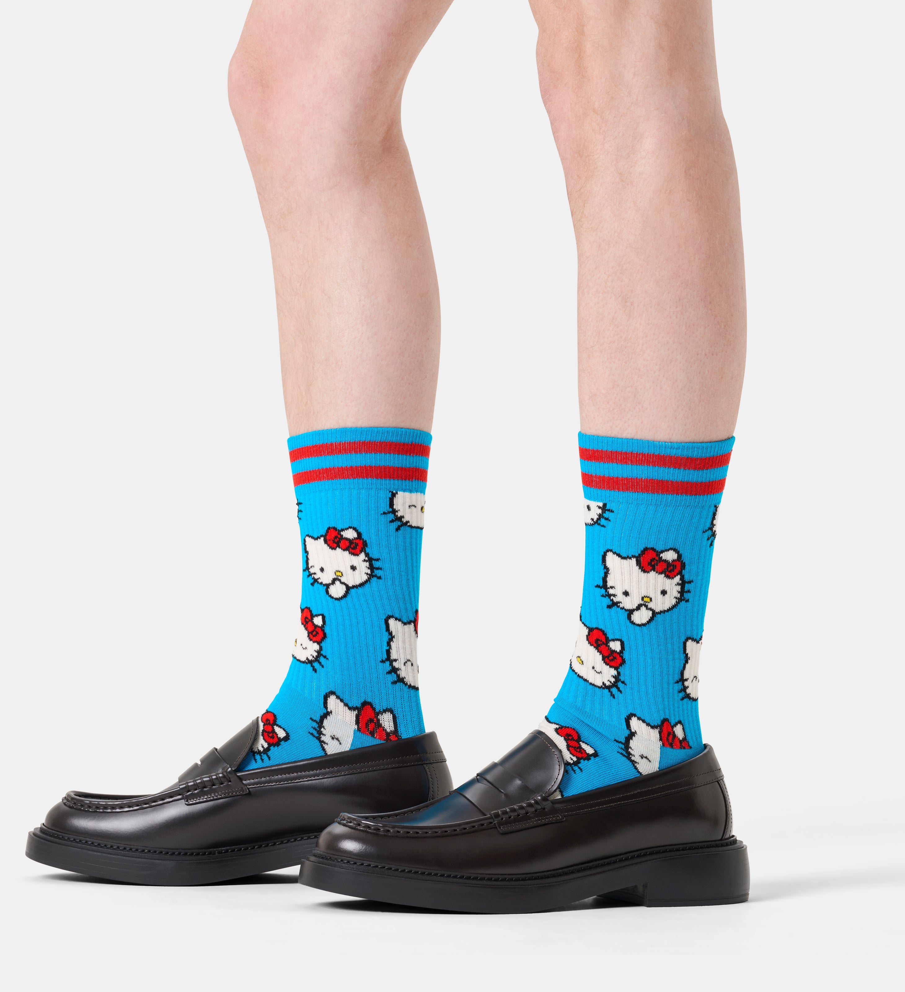 【Hello Kitty×Happy Socks】スポーツ ソックス（ハローキティ スマイル）