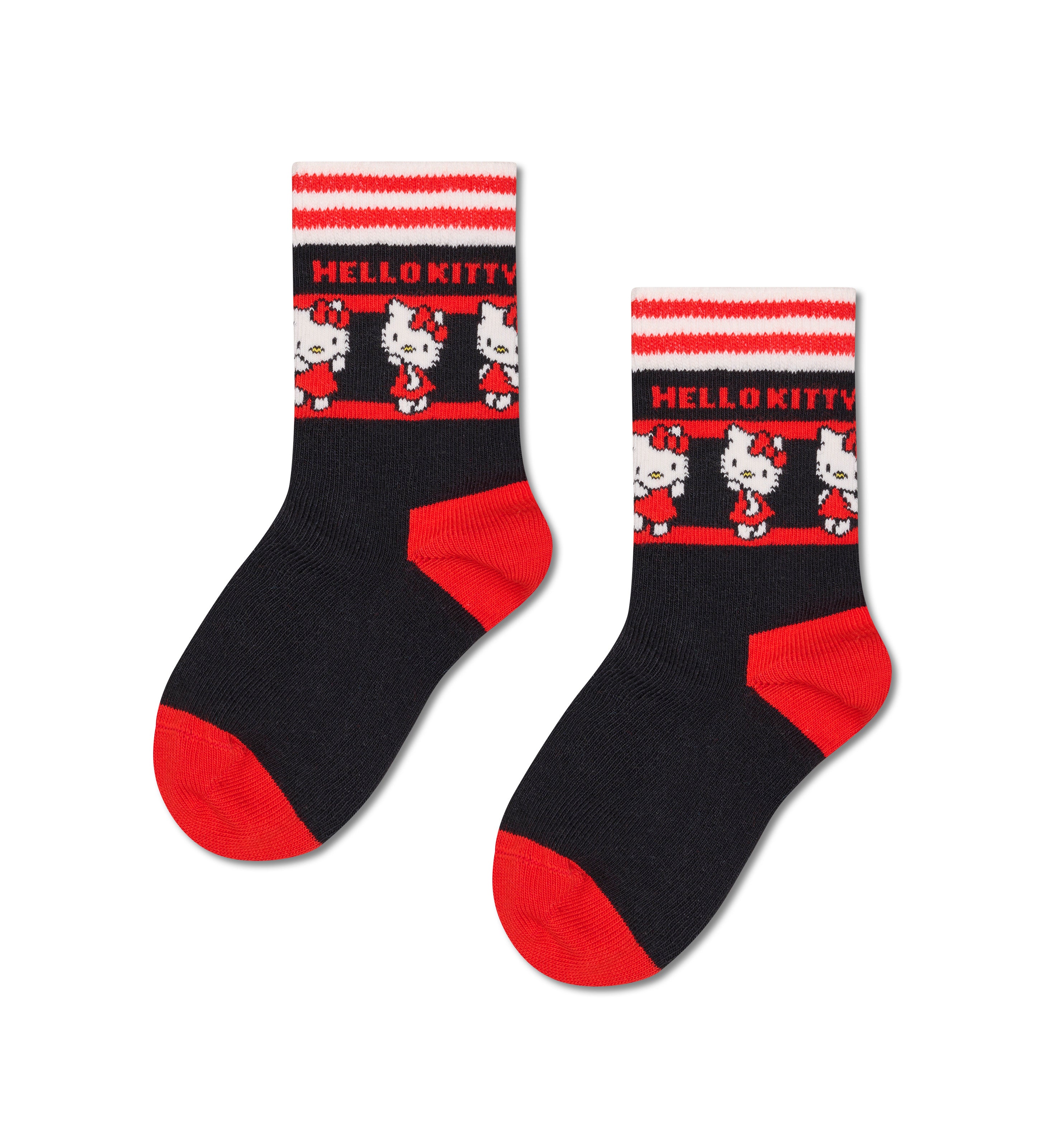 【Hello Kitty×Happy Socks】【キッズ】クルー丈 ソックス（ハローキティ フレンズ）