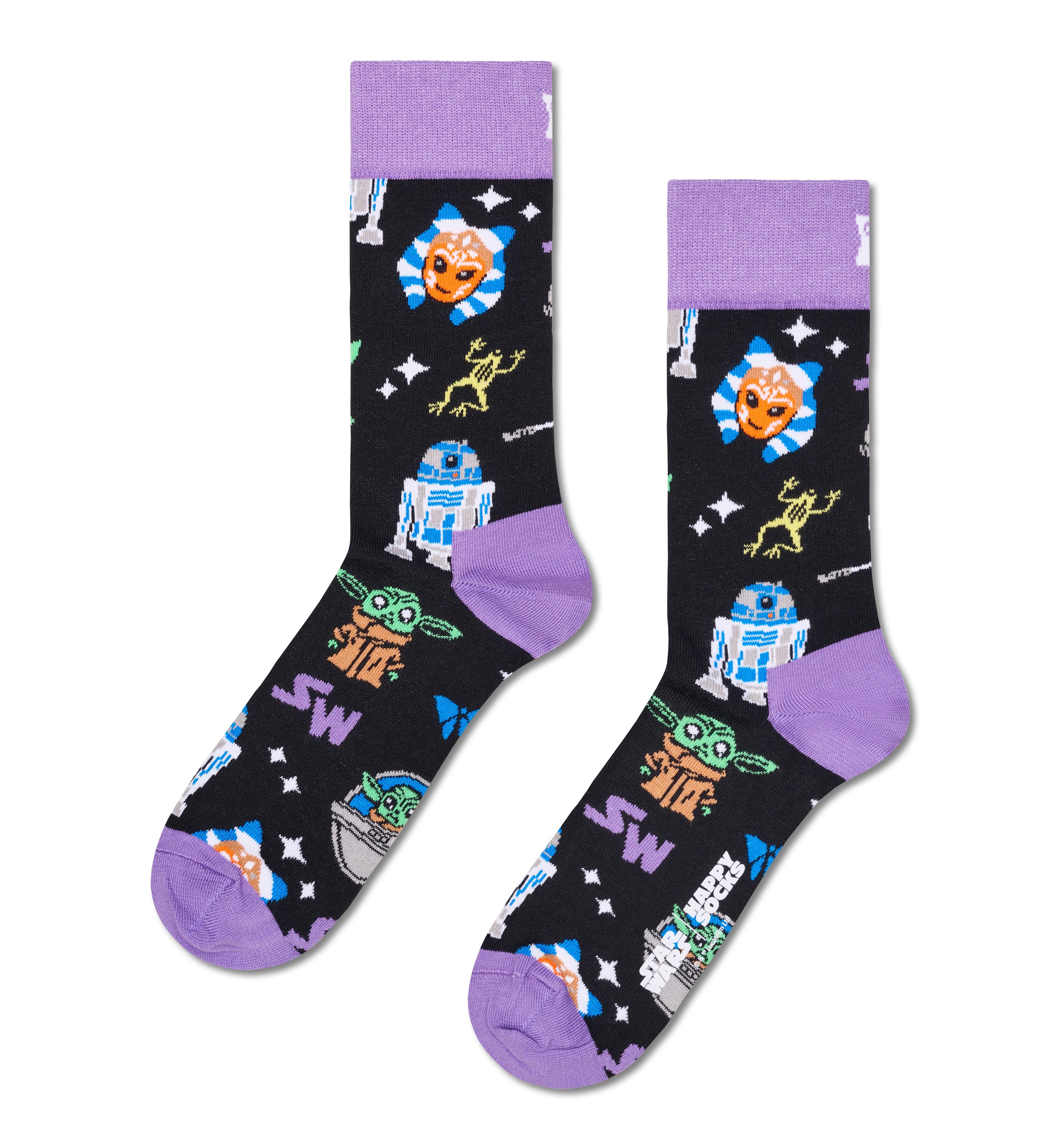 【STAR WARS™×Happy Socks】クルー丈 ソックス （スターウォーズ パープル）