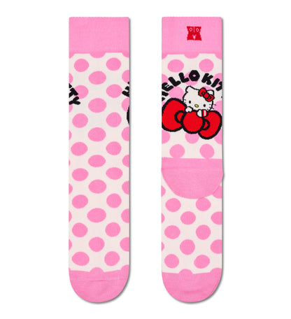 【Hello Kitty×Happy Socks】【GIFT BOX】【6足セット】クルー丈 ソックス（ハローキティ）