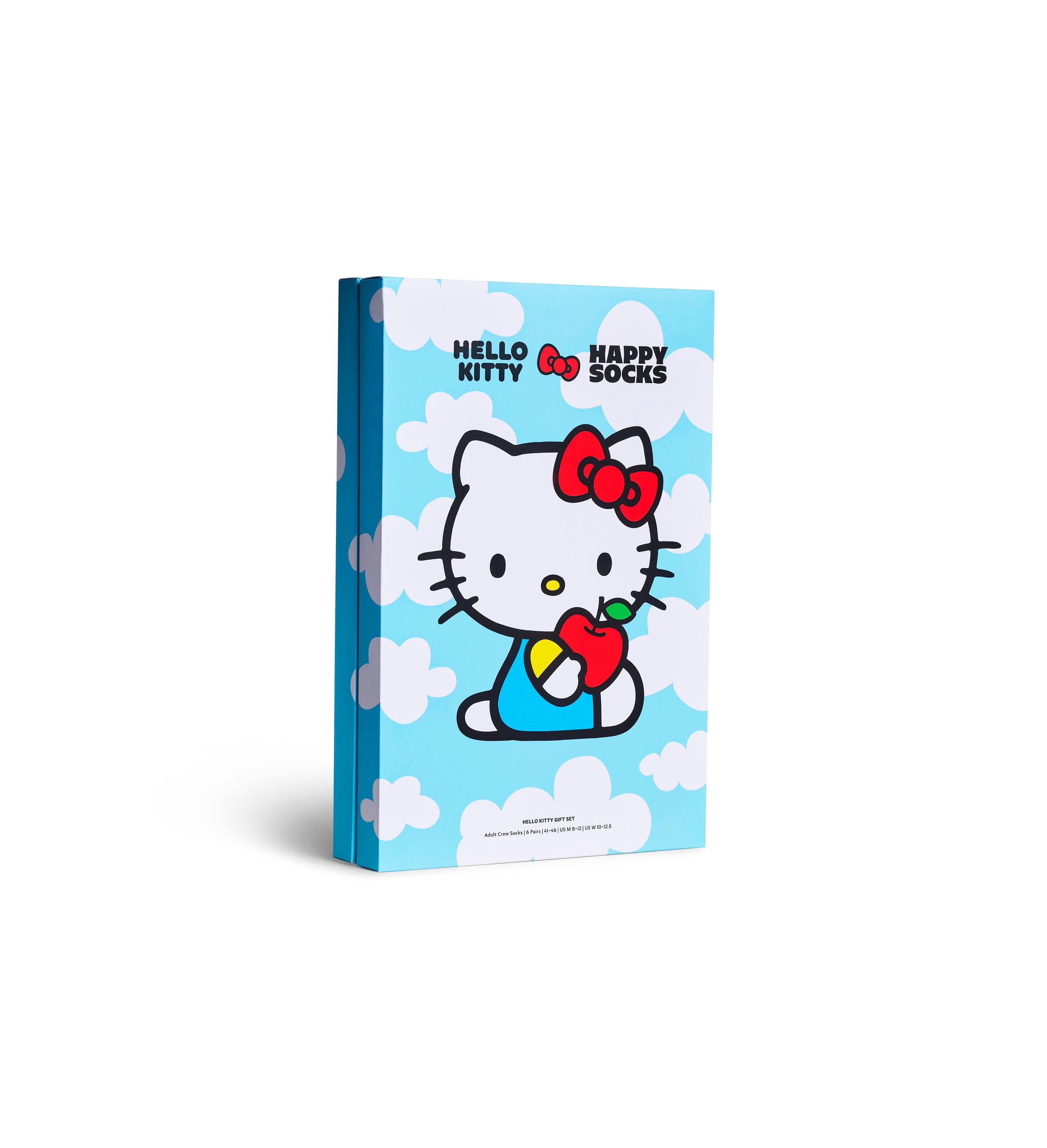 【Hello Kitty×Happy Socks】【GIFT BOX】【6足セット】クルー丈 ソックス（ハローキティ）