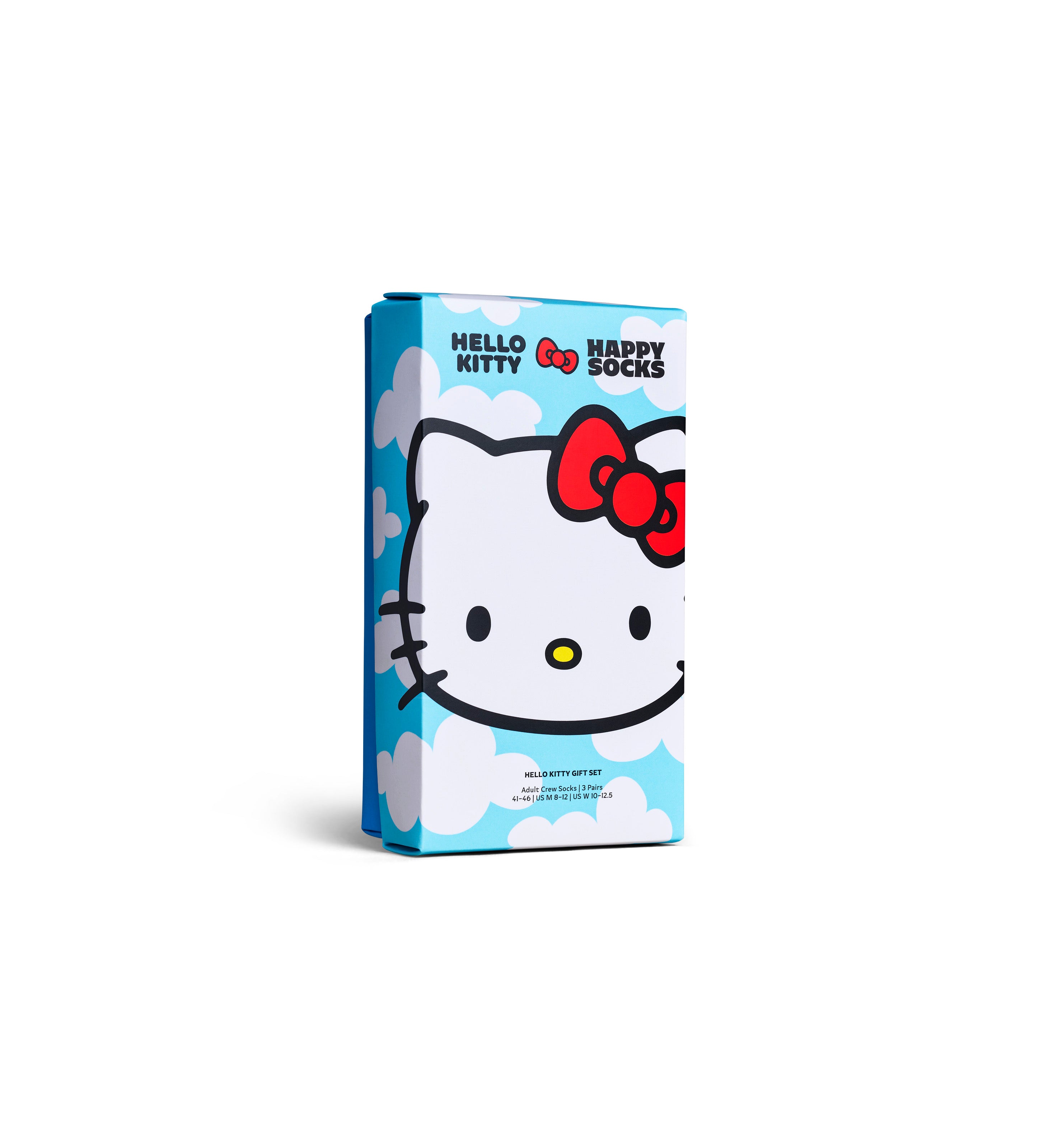 【Hello Kitty×Happy Socks】【GIFT BOX】【3足セット】クルー丈 ソックス（ハローキティ）