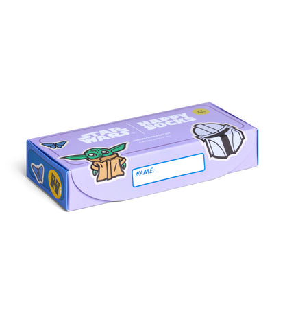 【STAR WARS™×Happy Socks】【キッズ】【GIFT BOX】【3足セット】クルー丈 ソックス（スターウォーズ）